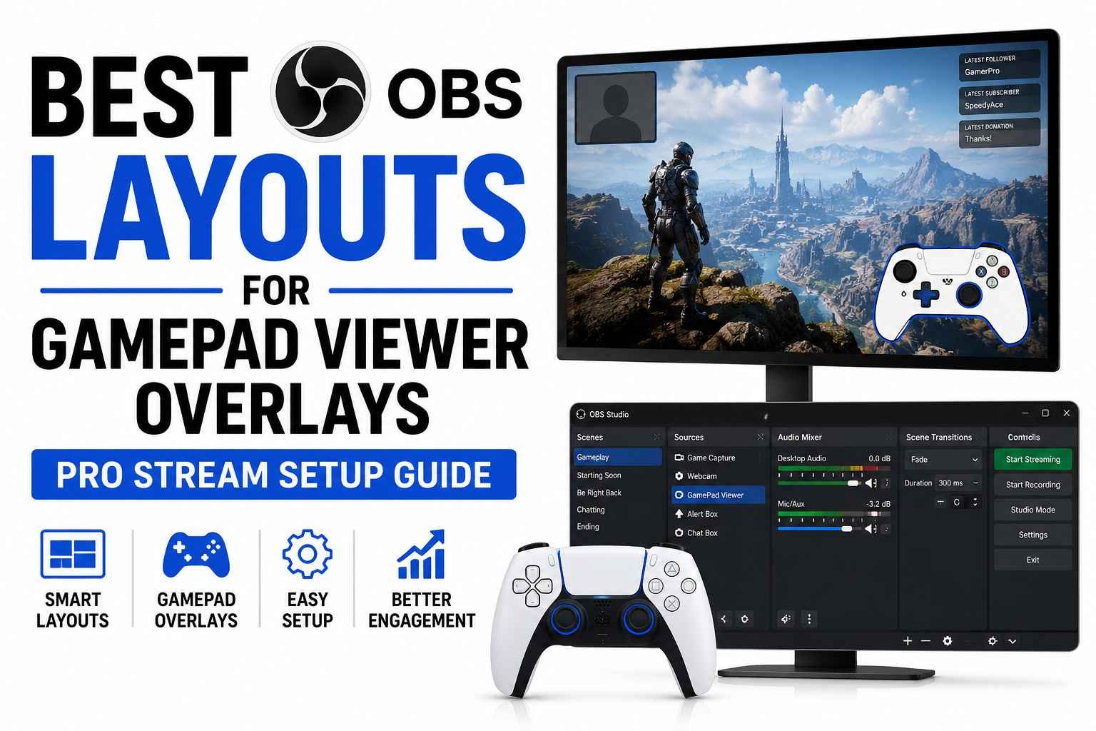 Best OBS Layouts for GamePad Viewer Overlays: Pro Stream Setup Guide