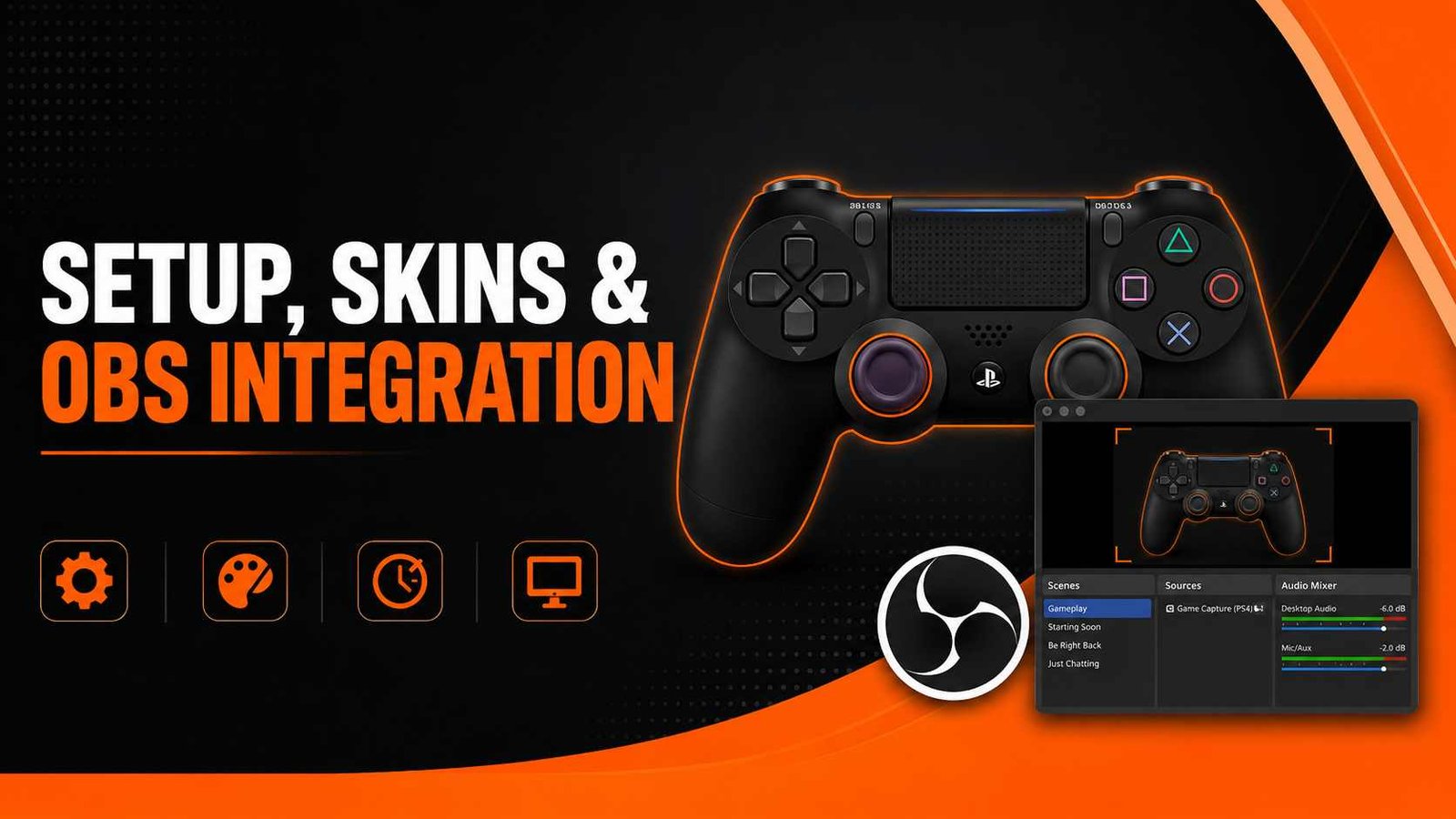Gamepad Viewer setup, skins and OBS integration guide